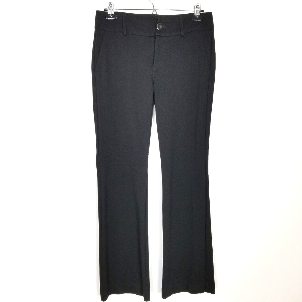 Cabi Top Notch Trousers Women's Size 6 Classic Career Soft Knit Black Style 3202
